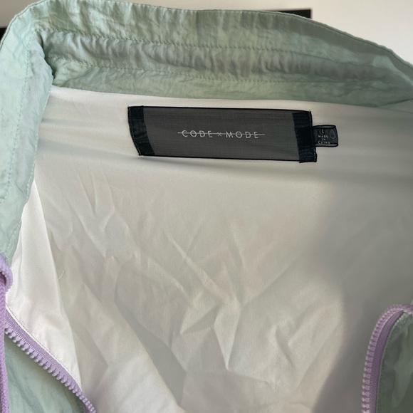 CODE X MODE Pastel Retro Windbreaker Bomber Jacket. - Picture 4 of 5